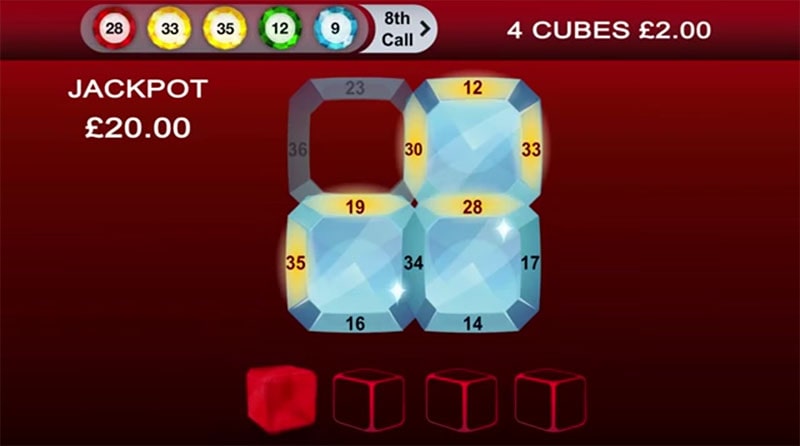 Онлайн-бинго Cash Cubes, скриншот 3